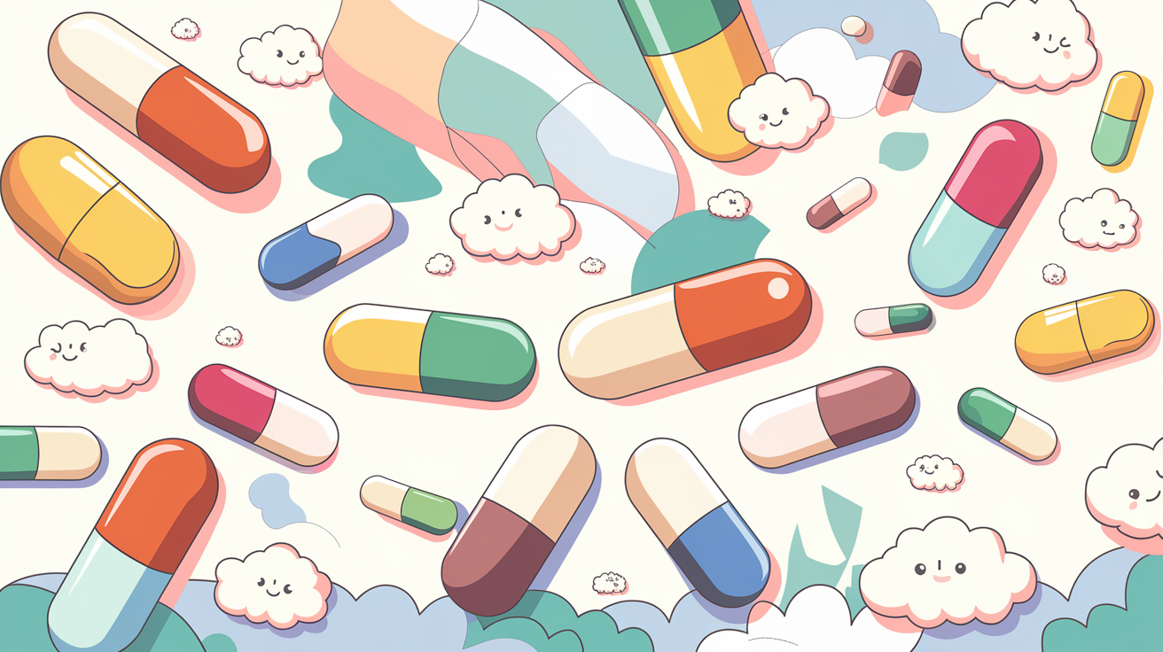 Gas relief medication bottle